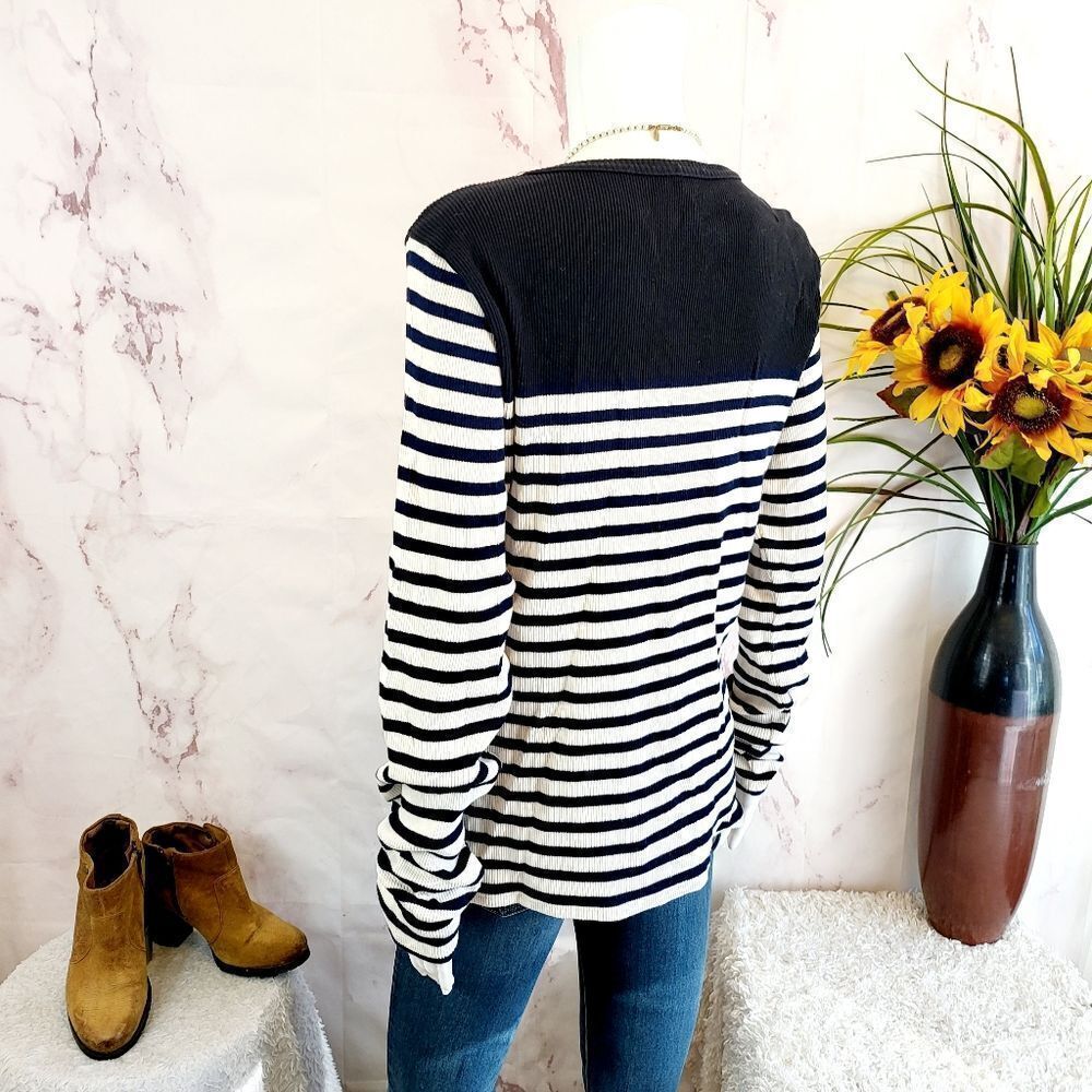 J. Crew pullover stripe knit sweater - Picture 5 of 7